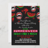 Invitation drôle pour une fête de Summerween Vampi (Devant)