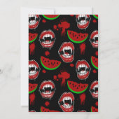 Invitation drôle pour une fête de Summerween Vampi (Dos)