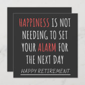 Invitation Drôle retraite de collègue (Devant / Derrière)