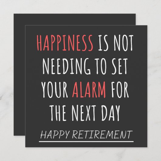 Invitation Drôle retraite de collègue (Devant / Derrière)