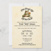 Invitation Drôle Retraite de la grenouille fête de la bière (Devant)