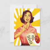 Invitation Drôle rétro tu seras mon (Devant)