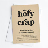 Invitation Drôle Sacré merde Daddy Daddy Fête de couche Invit