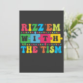 Invitation Drôle  Sensibilisation à l'autisme Rizz'em avec Th (Debout devant)