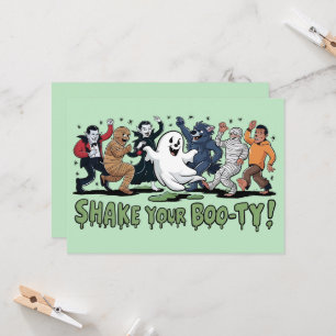 Invitation Drôle Shake ton Fantôme de maman Vampire Boo-ty