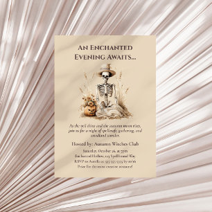 Invitation Drôle Skeleton d'automne - Rassemblement d'automne