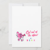 Invitation Drôle Team Building Logo Cartoon Pickleball (Dos)