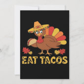 Invitation Drôle Thanksgiving dinde tacos manger (Devant)