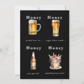 Invitation Drôle Toast Couple Wedding shower (Dos)