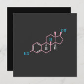 Invitation Drôle Transgenre Trans Fierté LGBT Droits Estrogèn (Devant / Derrière)