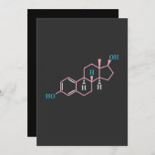 Invitation Drôle Transgenre Trans Fierté LGBT Droits Estrogèn (Devant / Derrière)