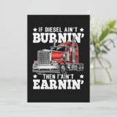 Invitation Drôle Trucker Trailer Truck Driver Don (Debout devant)