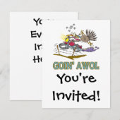 Invitation drôle turquie aller AWOL (Devant / Derrière)