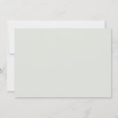 Invitation Drôle Typographie Sage Green Mariage (Dos)