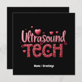 Invitation Drôle Ultrasound Tech Valentine's Day Ideas (Devant / Derrière)