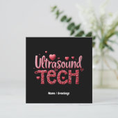 Invitation Drôle Ultrasound Tech Valentine's Day Ideas (Debout devant)