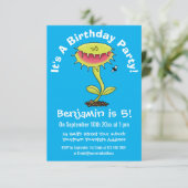 Invitation Drôle Vénus piège à mouches dessin plante (Debout devant)