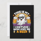 Invitation Drôle Vintage Boo (Devant)