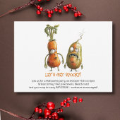 Invitation Drôle zombie légumes Halloween