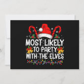 Invitation Drôles de correspondances de Noël, le plus suscept (Devant)