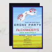 Invitation Drone Racing RC Sky Zone Anniversaire (Devant / Derrière)