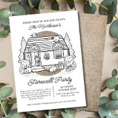 Invitation Drop In Funny Raccoon House Farewell Party