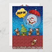 Invitation DROP IN Version 2 pas de cocktail Christmas Invita (Devant / Derrière)