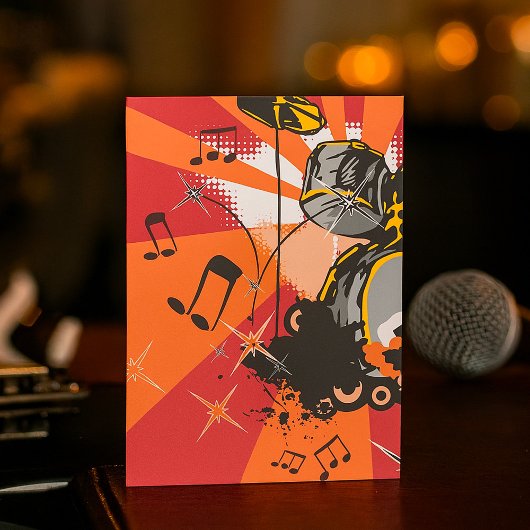 Invitation Drum Set Music