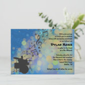 Invitation Drummer Boy Bar Mitzvah (Debout devant)