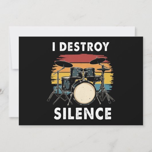 Invitation Drummer I Destruction Silence Drum (Devant)