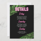 Invitation Drunin In Love Neon Green & Pink Tropical Bach (Dos)