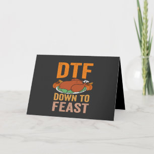 Invitation DTf À Fêter Drôle Thanksgiving Turquie Cadeau