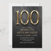 Invitation du 100e anniversaire (Devant)