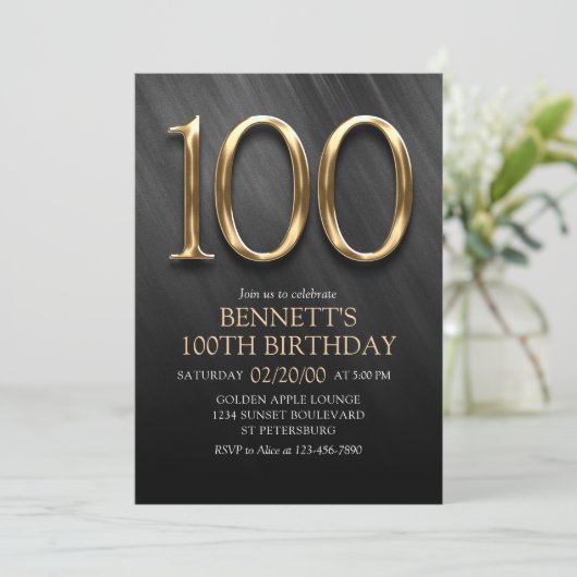 Invitation du 100e anniversaire (Debout devant)