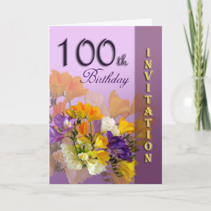 Invitation du 100e anniversaire