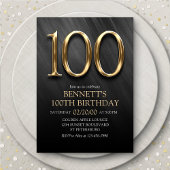 Invitation du 100e anniversaire