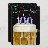 Invitation du 100e anniversaire de la fête des bou (Devant / Derrière)