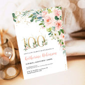 invitation du 100e anniversaire pour son anniversa