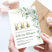 invitation du 100e anniversaire pour son anniversa