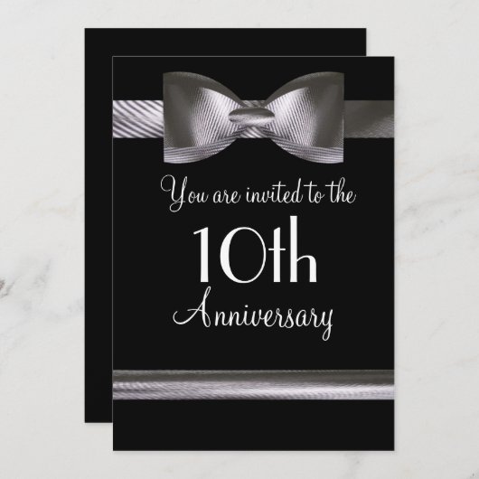 Invitation du 10e anniversaire (Devant / Derrière)
