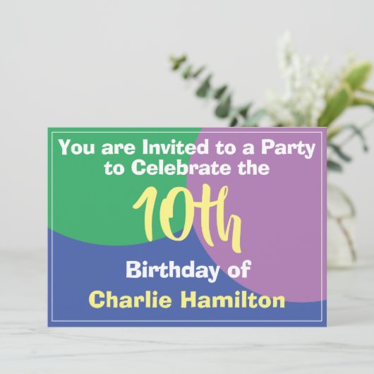 Invitation du 10e anniversaire (Debout devant)