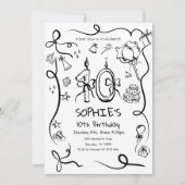 Invitation du 10e anniversaire, 10e anniversaire (Devant)