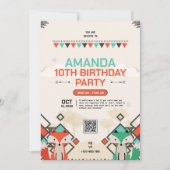 Invitation du 10e anniversaire de la Renard tribal (Devant)