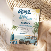 Invitation du 10e anniversaire de surf - Hang Ten