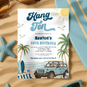 Invitation du 10e anniversaire de surf - Hang Ten