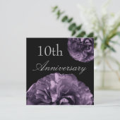 Invitation du 10e anniversaire DEEP PURPLE Roses (Debout devant)
