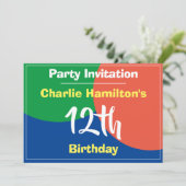 Invitation du 12e anniversaire (Debout devant)