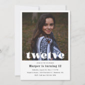 Invitation du 12e anniversaire | Anniversaire mini (Devant)