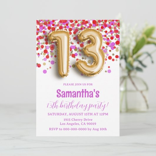 Invitation du 13e anniversaire (Debout devant)