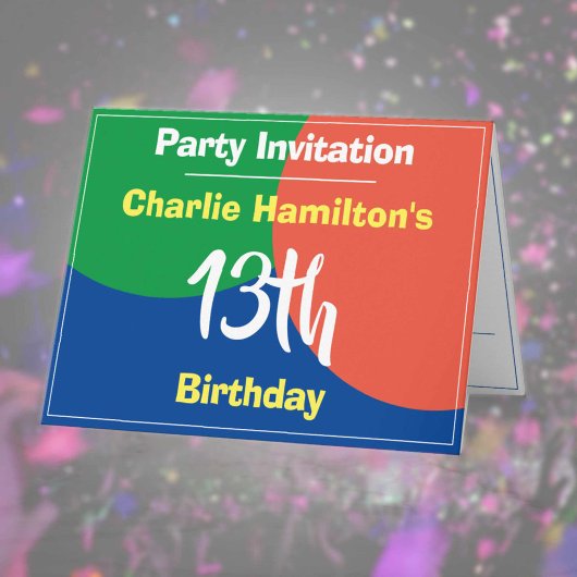 Invitation du 13e anniversaire